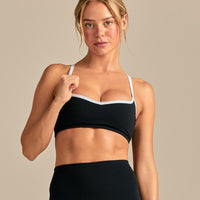 FormFlex Contrast Sweetheart Bra | Black (1/6)