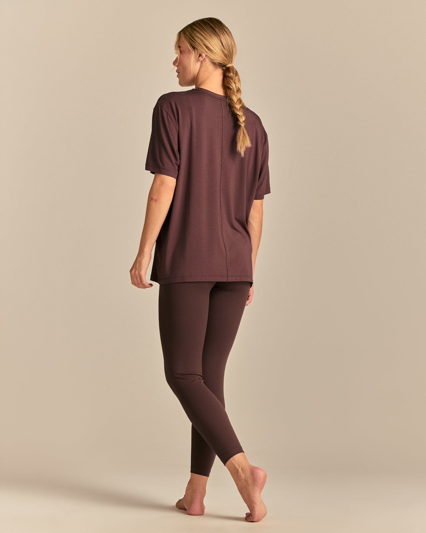 Comfort Oversized Hook Up T-Shirt | Cocoa Powder (2/6)