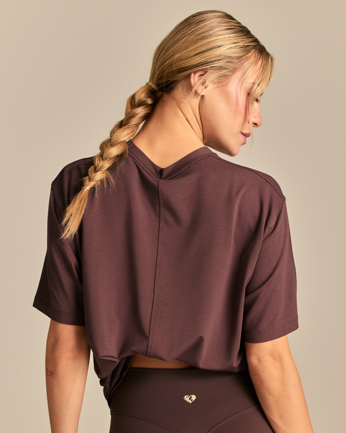Comfort Oversized Hook Up T-Shirt | Cocoa Powder (4/6)