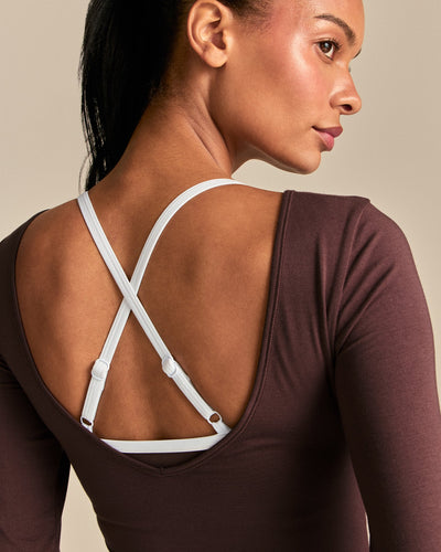 Smooth Contour Long Sleeve Reversible T-Shirt | Cocoa Powder (4/6)