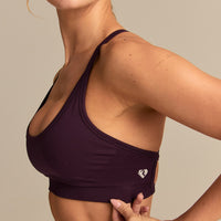 Define 2.0 Double Cross Back Bra | Blackberry (4/6)