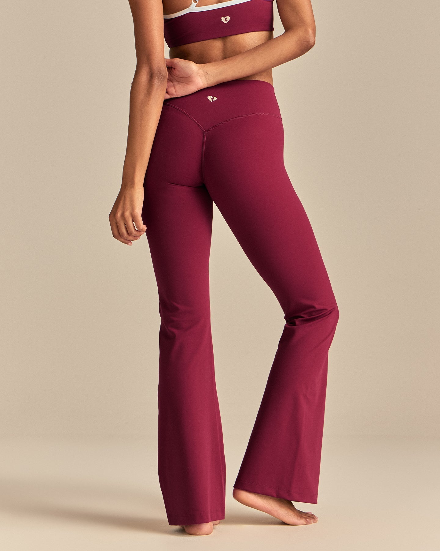 FormFlex High Waist Flared Pants | Deep Berry (4/6)