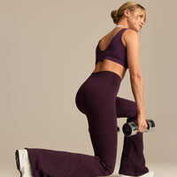 Power High Waist Flared Leggings | Blackberry (6/6)