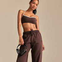 Comfort Mid Waist Cuffed Hem Joggers | Cocoa Powder (6/6)