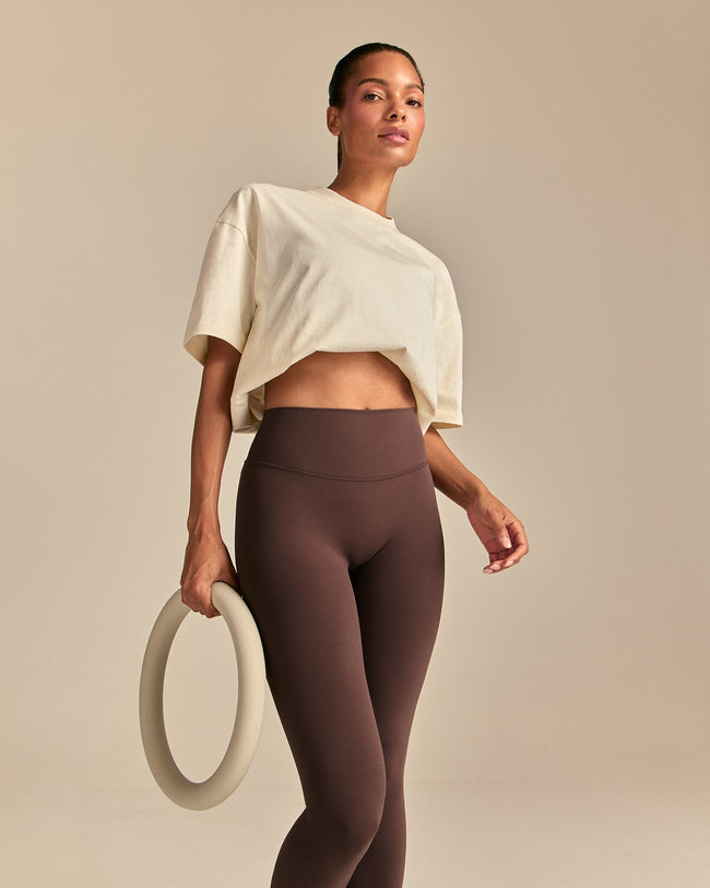 Comfort Oversized Wellness Short Sleeve T-Shirt | Coconut White (6/6)