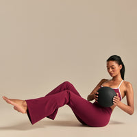 FormFlex High Waist Flared Pants | Deep Berry (6/6)