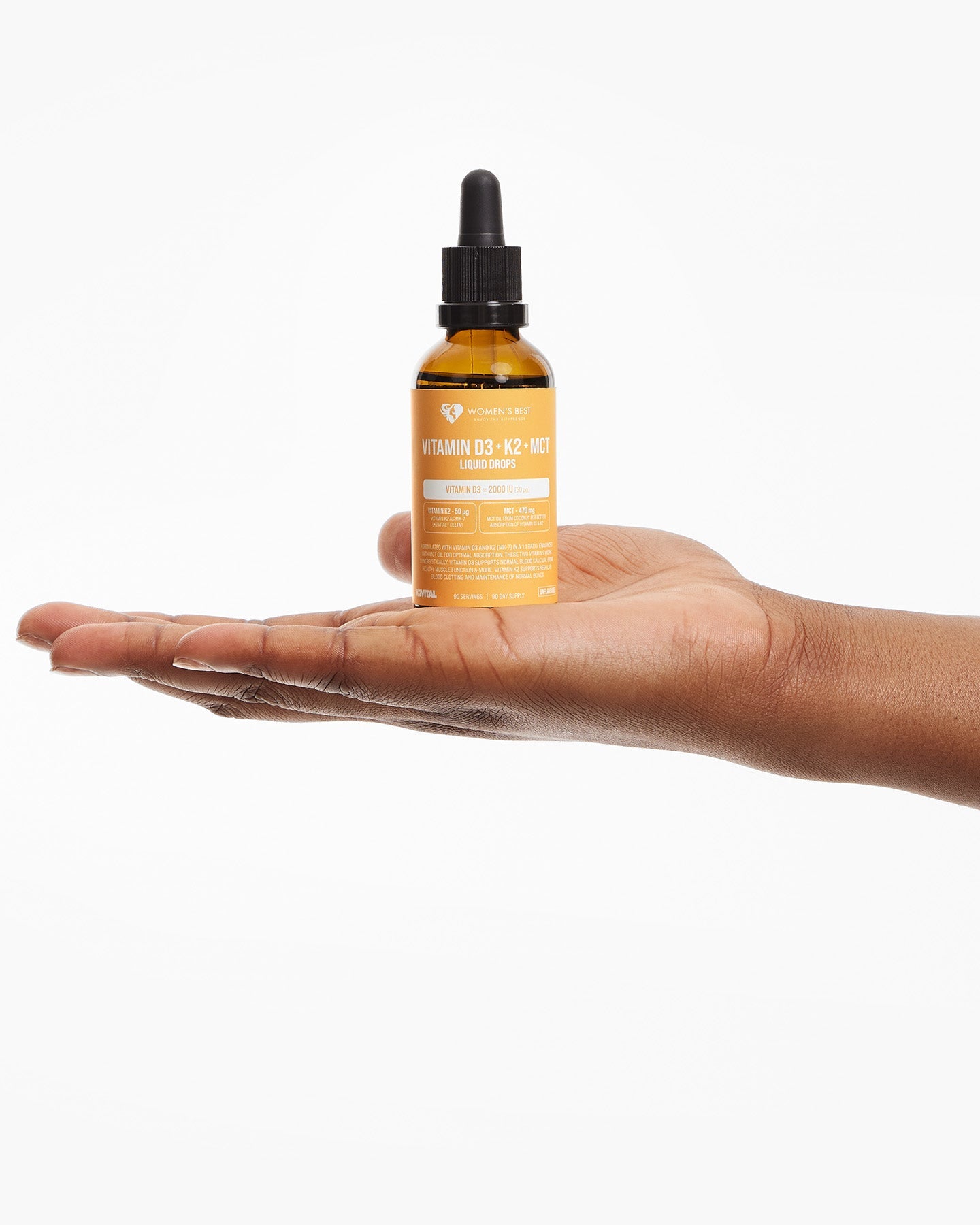 Vitamin D3 + K2 + MCT Liquid Drops (2000IU)