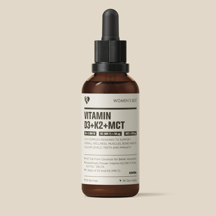 Vitamin D3 + K2 + MCT Liquid Drops (2000IU)