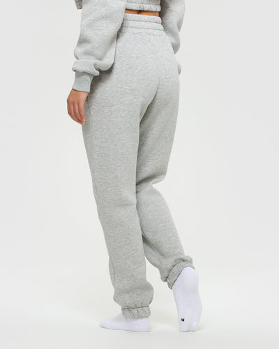 Comfort Oversized Joggers | Silver Grey Marl
