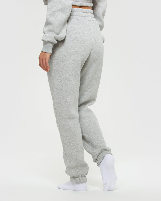 Comfort Oversized Joggers | Silver Grey Marl