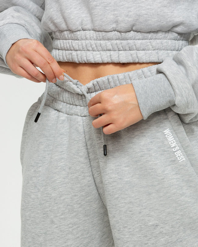 Comfort Oversized Joggers | Silver Grey Marl