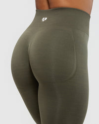 Define Scrunch Seamless 7/8 Leggings | Khaki