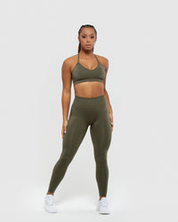 Define Scrunch Seamless Leggings | Khaki