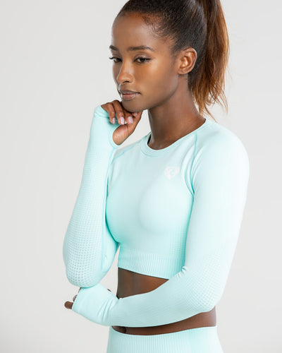 vital seamless long sleeve crop top