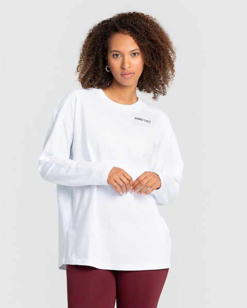 T-Shirt Femme Oversize Manches Longues - Coupe Large Vintage Rayures | Haut Décontracté Loungewear Polyvalent
