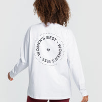 Comfort Oversized Long Sleeve T-Shirt | White