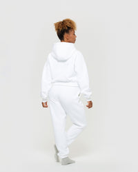 Comfort Cropped Hoodie | White