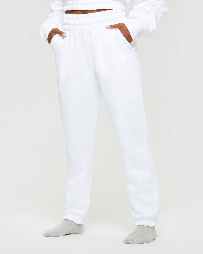 Comfort Oversized Joggers | White