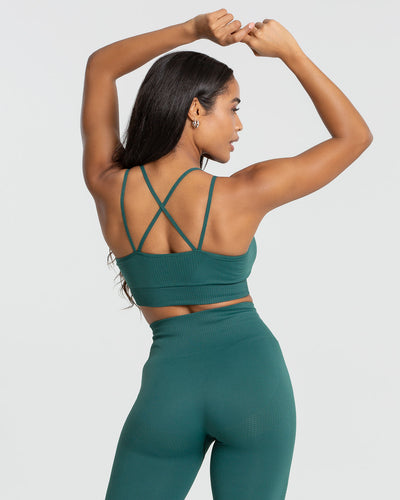 Forest green sales sports bra