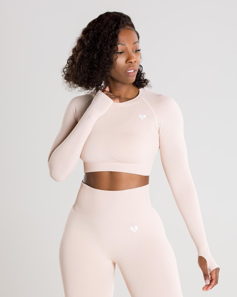 vital seamless long sleeve crop top