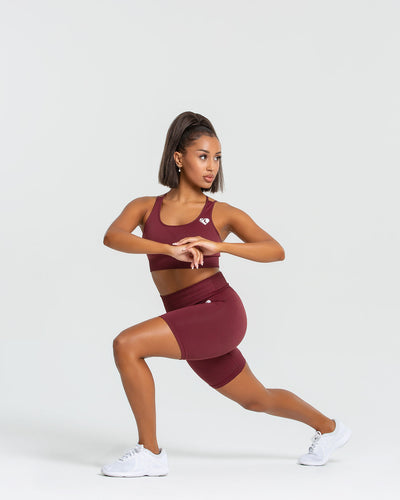 Maroon 2024 cycling shorts