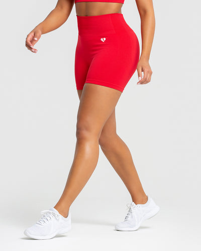 Power Seamless Shorts | Red
